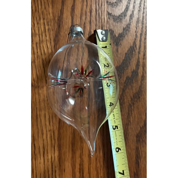 Hand Blown Glass Christmas Ornament By Glass Art St. Joseph Mich. Ltd. Edition - Picture 8 of 8